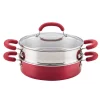 Promo ⌛ Rachael Ray 3 Qt. Create Delicious Aluminum Nonstick Steam Set, Red Shimmer 🛒