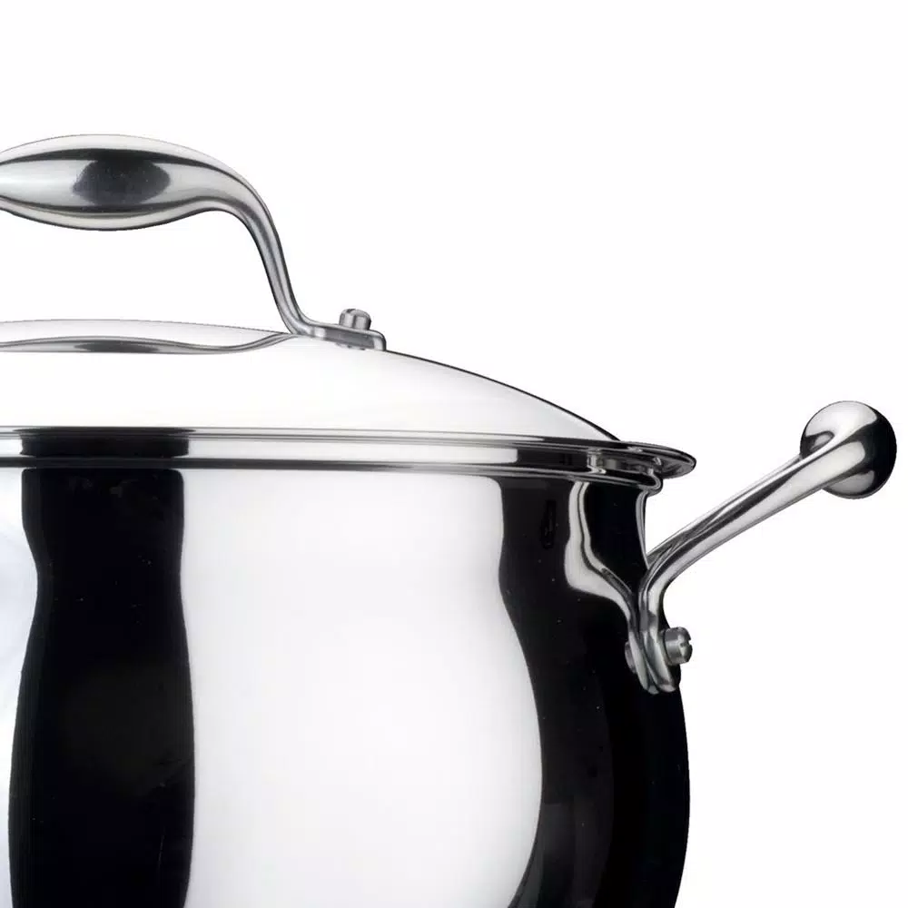 Flash Sale 😀 BergHOFF Essentials Zeno 10.6 Qt. Stainless Steel Stock Pot With Glass Lid 🔔 2 Flash Sale 😀 BergHOFF Essentials Zeno 10.6 Qt. Stainless Steel Stock Pot With Glass Lid 🔔 - Image 2