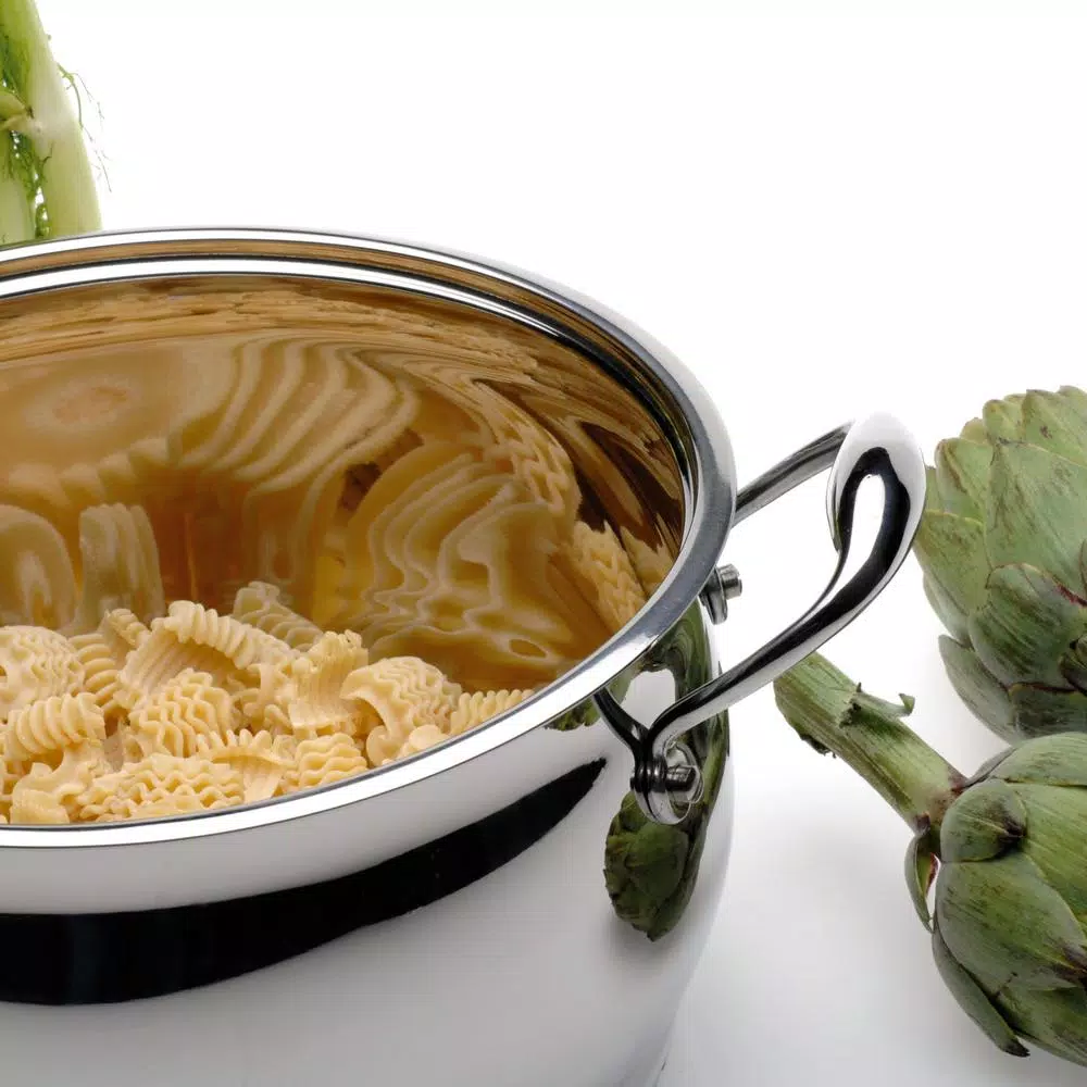 Flash Sale 😀 BergHOFF Essentials Zeno 10.6 Qt. Stainless Steel Stock Pot With Glass Lid 🔔 3 Flash Sale 😀 BergHOFF Essentials Zeno 10.6 Qt. Stainless Steel Stock Pot With Glass Lid 🔔 - Image 3