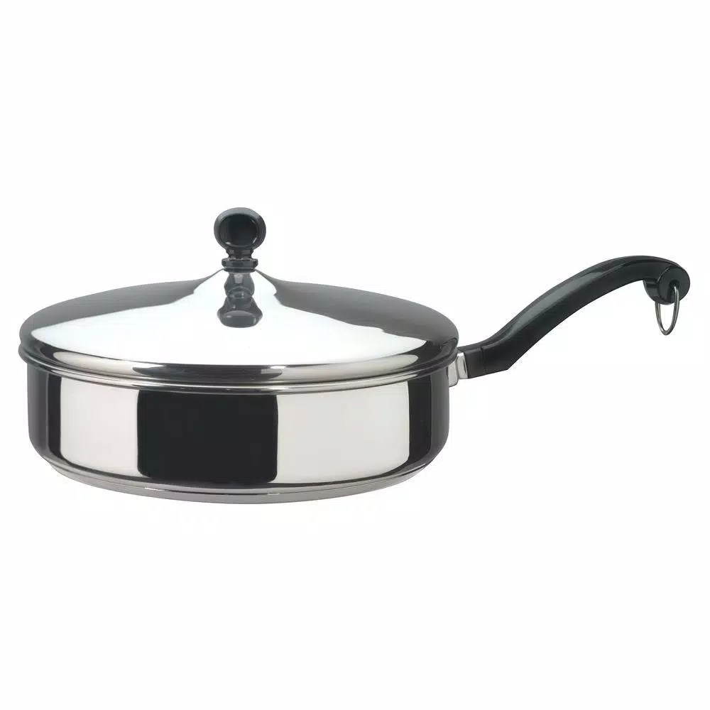 Budget π₯° Farberware Classic Series 8 In. Stainless Steel Nonstick Frying Pan With Glass Lid π₯ 3 Budget π₯° Farberware Classic Series 8 In. Stainless Steel Nonstick Frying Pan With Glass Lid π₯ - Image 3