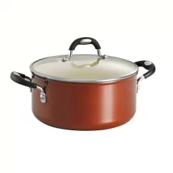 Cheap ๐ฅ Tramontina Style Ceramica 5 Qt. Round Aluminum Ceramic Nonstick Dutch Oven In Metallic Copper With Glass Lid ๐