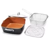 Wholesale 😍 Gotham Steel 6 Qt. Aluminum Ti-Ceramic Nonstick Deep Square All-in-One Casserole Pan Set 💯