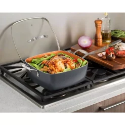 Wholesale 😍 Gotham Steel 6 Qt. Aluminum Ti-Ceramic Nonstick Deep Square All-in-One Casserole Pan Set 💯 -Cheap Cookware Shop unnamed file 1085