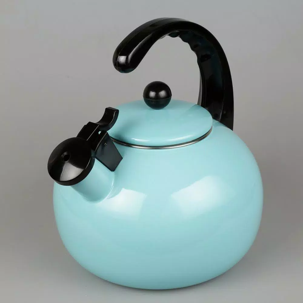 Hot Sale ๐ Creative Home Horizon 2.5 Light Blue Quart Porcelain Enamel On Steel Whistling Tea Kettle ๐คฉ 3 Hot Sale ๐ Creative Home Horizon 2.5 Light Blue Quart Porcelain Enamel On Steel Whistling Tea Kettle ๐คฉ - Image 3