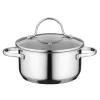 Wholesale ❤️ BergHOFF Essentials Comfort 1.7 Qt. Round Stainless Steel Casserole Dish With Glass Lid 🧨