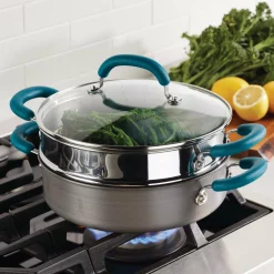 Promo 💯 Rachael Ray 3 Qt. Create Delicious Hard Anodized Aluminum Nonstick Steam Set, Gray 🤩 -Cheap Cookware Shop unnamed file 1115