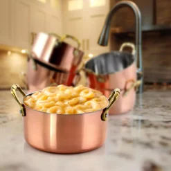 New 🔔 Gibson Home Rembrandt 0.5 Qt. Round Stainless Steel Dutch Oven In Copper 6-Pack 🛒 -Cheap Cookware Shop unnamed file 1119