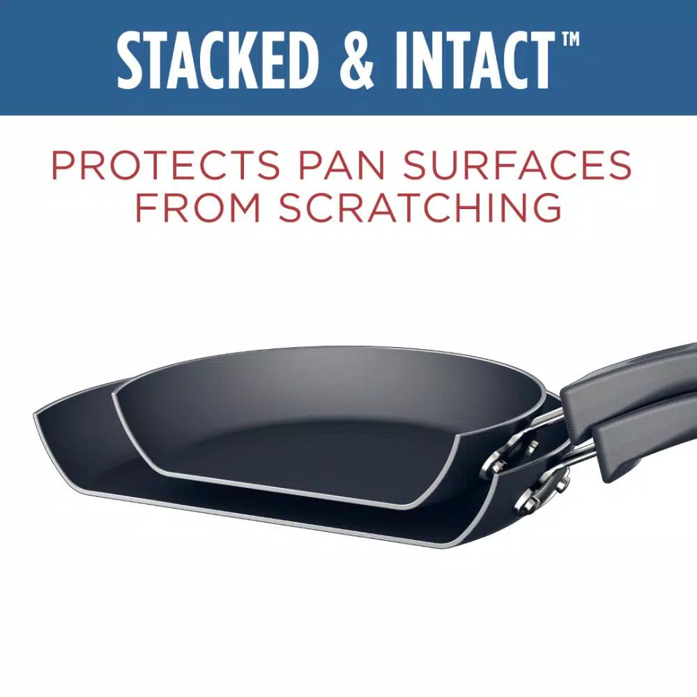 Cheapest ⭐ Farberware Neat Nest Space Saving 12 In. Aluminum Nonstick Skillet In Black 🔥 4 Cheapest ⭐ Farberware Neat Nest Space Saving 12 In. Aluminum Nonstick Skillet In Black 🔥 - Image 4