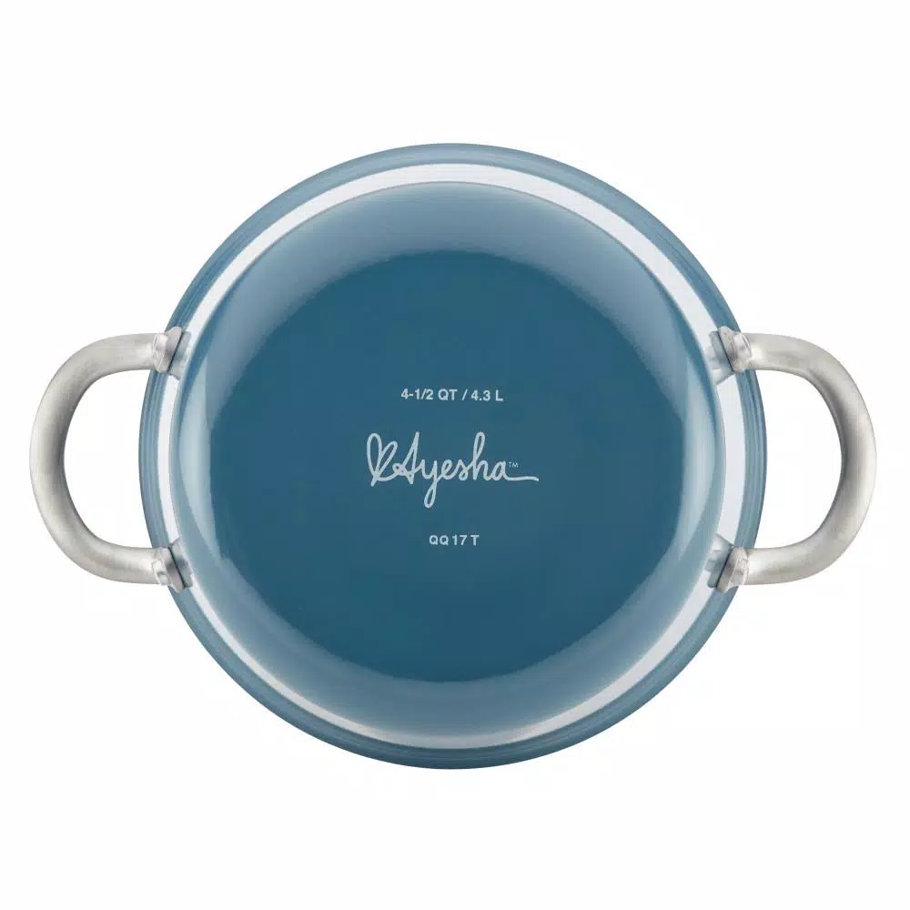 Flash Sale π₯ Ayesha Curry Home Collection 4.5 Qt. Twilight Teal Porcelain Enamel Non-Stick Covered Saucepot β¨ 3 Flash Sale π₯ Ayesha Curry Home Collection 4.5 Qt. Twilight Teal Porcelain Enamel Non-Stick Covered Saucepot β¨ - Image 3