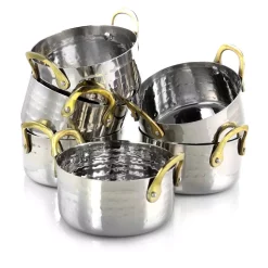 Best Sale 🧨 Gibson Home Lannister 0.5 Qt. Round Stainless Steel Dutch Oven 6-Pack 🌟