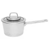 New ❤️ BergHOFF Essentials Manhattan 1.8 Qt. Stainless Steel Sauce Pan With Glass Lid 🛒