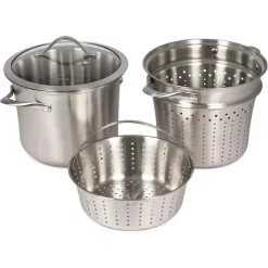 Deals 💯 Calphalon Contemporary 8 Qt. Stainless Steel Multi-Pot With Glass Lid 🧨