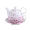 Best Pirce 😉 MALACASA Porcelain Tea Pot Set For One 11 Ounce Teapot 1 Piece Teacup And Saucer Set 🔔