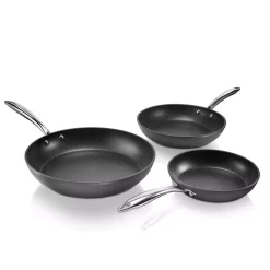 Cheapest 🥰 GRANITESTONE Pro 3-Piece (8 In., 10 In., 12 In.) Aluminum Ultra-Nonstick Hard Anodized Diamond Infused Induction Capable Fry Pan Set 🎁