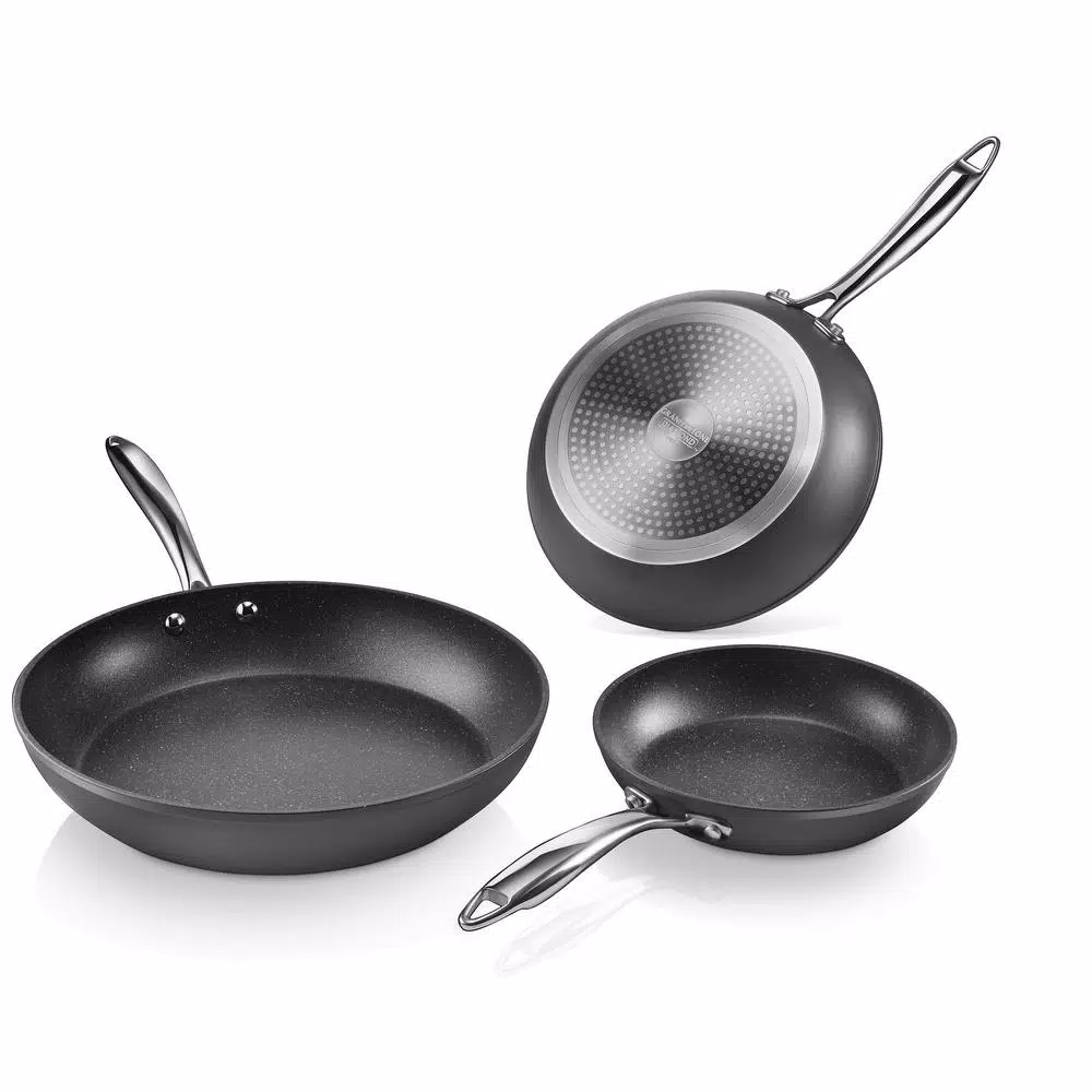 Cheapest π₯° GRANITESTONE Pro 3-Piece (8 In., 10 In., 12 In.) Aluminum Ultra-Nonstick Hard Anodized Diamond Infused Induction Capable Fry Pan Set π 3 Cheapest π₯° GRANITESTONE Pro 3-Piece (8 In., 10 In., 12 In.) Aluminum Ultra-Nonstick Hard Anodized Diamond Infused Induction Capable Fry Pan Set π - Image 3