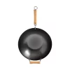 Budget 👏 Honey-Can-Do Joyce Chen 14 In. Black With Birchwood Handle Carbon Steel Non-Stick Wok 😀
