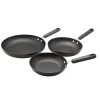 Cheap 🥰 Circulon Classic 3-Piece Hard-Anodized Aluminum Nonstick Skillet Set In Black 🔥
