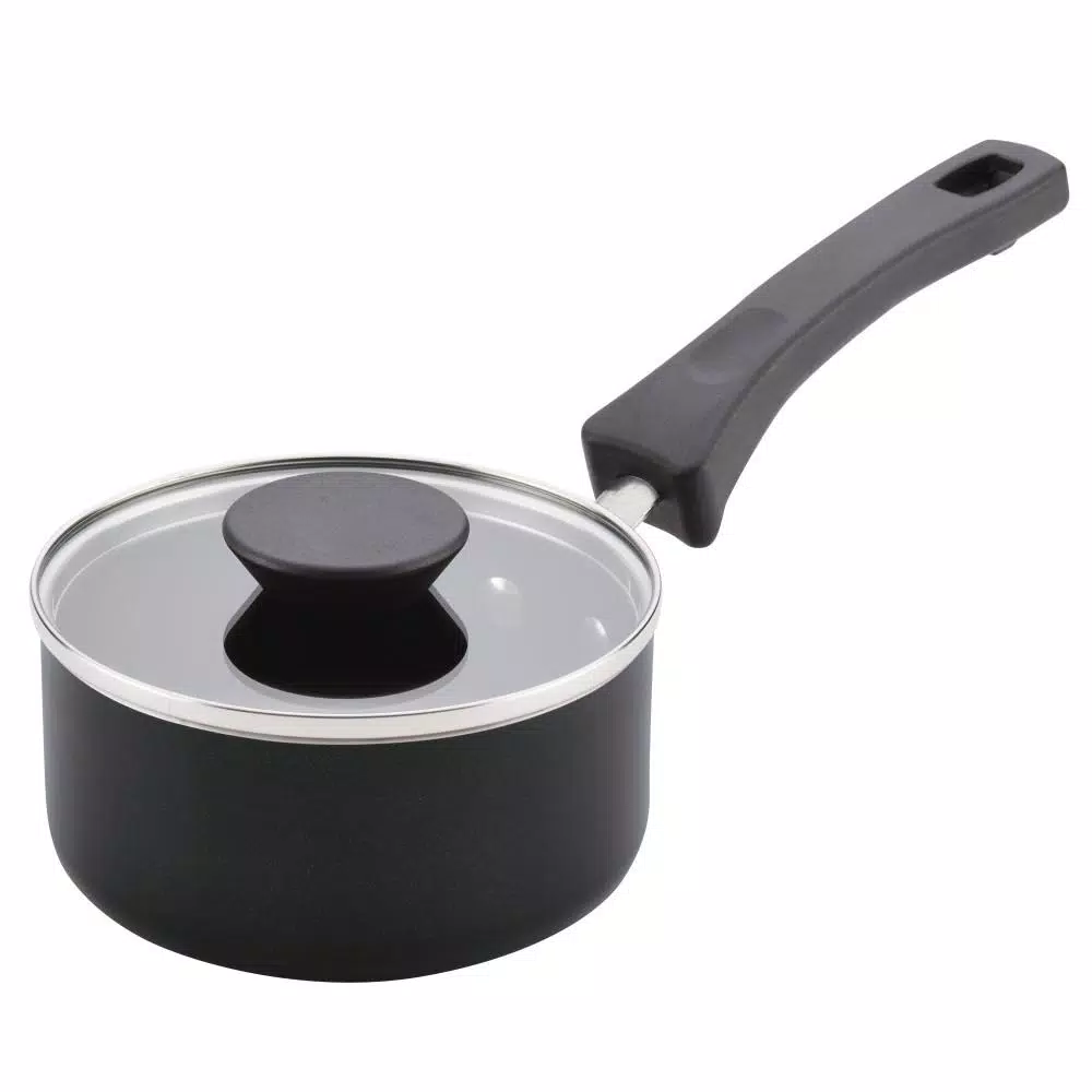 Flash Sale 🎉 Farberware Neat Nest Space Saving 1 Qt. Aluminum Nonstick Sauce Pan In Black With Glass Lid 🔥 1 Flash Sale 🎉 Farberware Neat Nest Space Saving 1 Qt. Aluminum Nonstick Sauce Pan In Black With Glass Lid 🔥