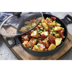 Best Pirce 🧨 MasterPan Modern Series 5 Qt. Cast Aluminum Nonstick Saute Pan In Black With Glass Lid 😍 -Cheap Cookware Shop unnamed file 1353