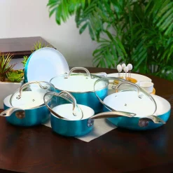 Brand new 😀 Oster Montecielo 9-Piece Aluminum Nonstick Cookware Set In Metallic Turquoise 🤩 -Cheap Cookware Shop unnamed file 1357