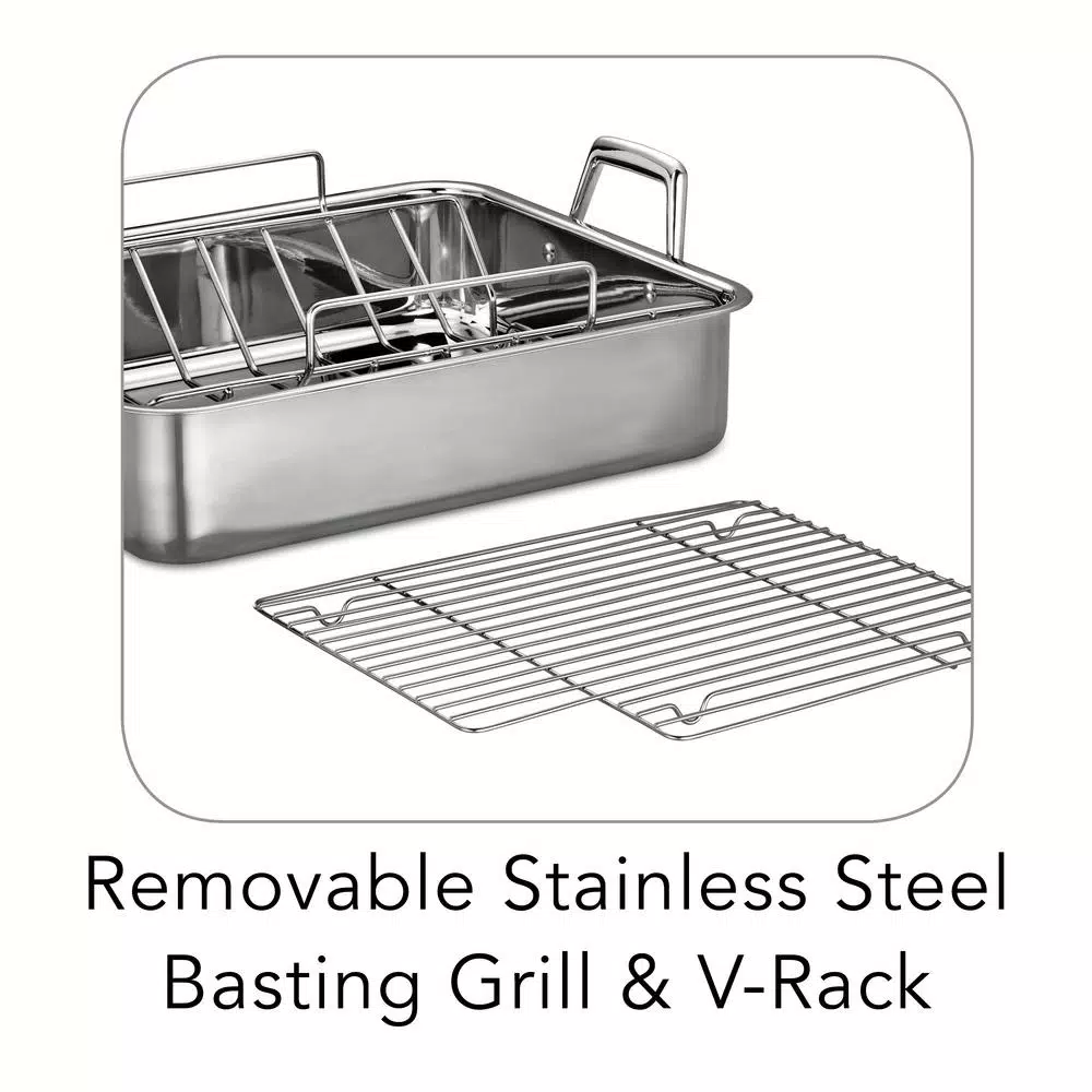 Promo 🌟 Tramontina Gourmet Prima 9.5 Qt. Stainless Steel Roasting Pan 🛒 5 Promo 🌟 Tramontina Gourmet Prima 9.5 Qt. Stainless Steel Roasting Pan 🛒 - Image 5