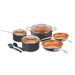 Promo π Gotham Steel 10-Piece Ti-Ceramic Nonstick π§₯ Coating Cookware Set With Utensils π₯