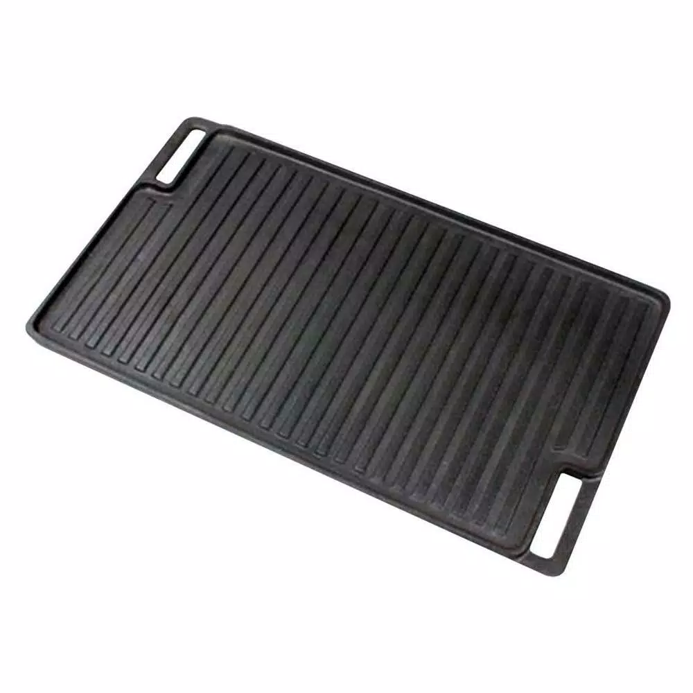 Outlet π€© NutriChef Reversible 18 In. Cast Iron Grill Pan In Black With Heat-Resistant Oven Grab Mitt β€οΈ 1 Outlet π€© NutriChef Reversible 18 In. Cast Iron Grill Pan In Black With Heat-Resistant Oven Grab Mitt β€οΈ