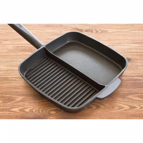 Flash Sale β MasterPan Sectional Series 11 In. Cast Aluminum Nonstick Grill Pan In Black With Split Section 𧨠3 Flash Sale β MasterPan Sectional Series 11 In. Cast Aluminum Nonstick Grill Pan In Black With Split Section 𧨠- Image 3