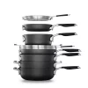 Best deal 💯 Calphalon Select Space Saving 9-Piece Hard-Anodized Aluminum Nonstick Cookware Set In Black 🥰