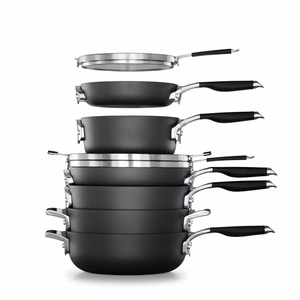 Best deal ๐ฏ Calphalon Select Space Saving 9-Piece Hard-Anodized Aluminum Nonstick Cookware Set In Black ๐ฅฐ 1 Best deal ๐ฏ Calphalon Select Space Saving 9-Piece Hard-Anodized Aluminum Nonstick Cookware Set In Black ๐ฅฐ