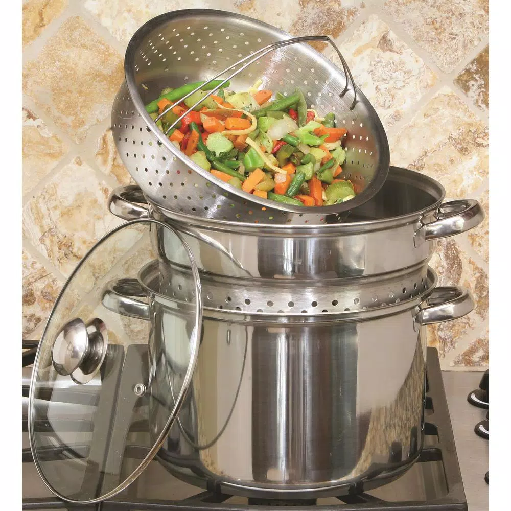 Top 10 🤩 ExcelSteel 8 Qt. 4-Piece 18/10 Stainless Steel Multi-Cooker With Baskets And Lid 💯 7 Top 10 🤩 ExcelSteel 8 Qt. 4-Piece 18/10 Stainless Steel Multi-Cooker With Baskets And Lid 💯 - Image 7