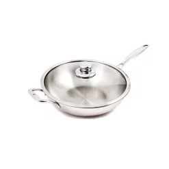 Hot Sale 💯 Swiss Diamond Premium Clad 7.9 Qt. Wok With Lid ✔️