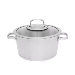 Best deal 🥰 BergHOFF Essentials Manhattan 8.8 Qt. Stainless Steel Stock Pot With Glass Lid ❤️