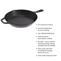 Best deal 🔥 Classic Cuisine 12 In. Cast Iron Skillet In Black With Pour Spout 👏 -Cheap Cookware Shop unnamed file 153