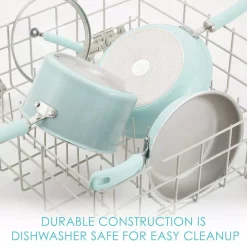 Discount 🛒 Rachael Ray Create Delicious 6 Qt. Aluminum Nonstick Stock Pot In Teal Shimmer With Glass Lid ⌛ -Cheap Cookware Shop unnamed file 1530