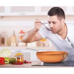 Discount 🤩 MasterPan Non-Stick Wok With Lid, 12 In. With Riveted Steel Handle 🛒 -Cheap Cookware Shop unnamed file 1540