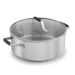 Discount 😀 Calphalon Select 5 Qt. Round Stainless Steel Dutch Oven With Glass Lid 🥰