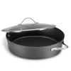 Promo 👍 Calphalon Contemporary 7 Qt. Aluminum Nonstick Saute Pan In Black With Glass Lid ✔️