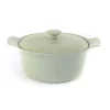 Best Pirce 🎉 BergHOFF Ron 4.4 Qt. Cast Iron Stock Pot In Green With Lid 🤩