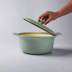 Best Pirce 🎉 BergHOFF Ron 4.4 Qt. Cast Iron Stock Pot In Green With Lid 🤩 -Cheap Cookware Shop unnamed file 1572