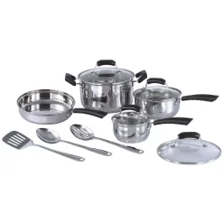 Hot Sale 🛒 SPT 11-Piece Stainless Steel Cookware Set 👏