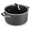Cheapest 🔥 Calphalon Select 7 Qt. Hard-Anodized Aluminum Nonstick Stock Pot In Black With Glass Lid 😀
