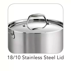 Flash Sale 🥰 Tramontina Gourmet Tri-Ply Clad 6 Qt. Stainless Steel Sauce Pot With Lid 🛒 -Cheap Cookware Shop unnamed file 1669