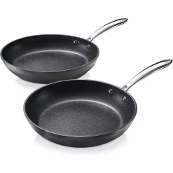 New ๐ GRANITESTONE Pro 10 In. And 11.5 In. Aluminum Ultra-Nonstick Hard Anodized Diamond Infused Induction Capable Fry Pan Set (2-Piece) ๐ฏ