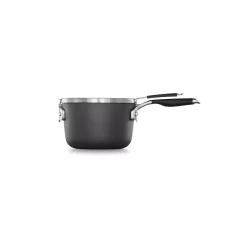 Coupon 🎉 Calphalon Select Space Saving 3.5 Qt. Hard-Anodized Aluminum Nonstick Sauce Pan In Black With Glass Lid 🔥