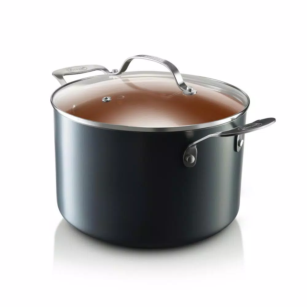 Best deal ✨ Gotham Steel 7 Qt. Aluminum Non-Stick Ti-Ceramic Stock Pot With Glass Lid ⭐ 2 Best deal ✨ Gotham Steel 7 Qt. Aluminum Non-Stick Ti-Ceramic Stock Pot With Glass Lid ⭐ - Image 2