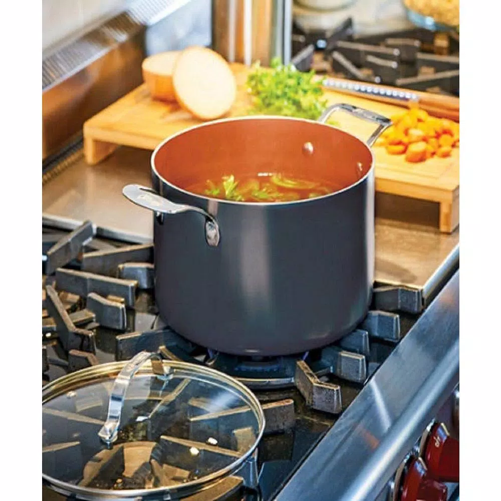 Best deal ✨ Gotham Steel 7 Qt. Aluminum Non-Stick Ti-Ceramic Stock Pot With Glass Lid ⭐ 3 Best deal ✨ Gotham Steel 7 Qt. Aluminum Non-Stick Ti-Ceramic Stock Pot With Glass Lid ⭐ - Image 3