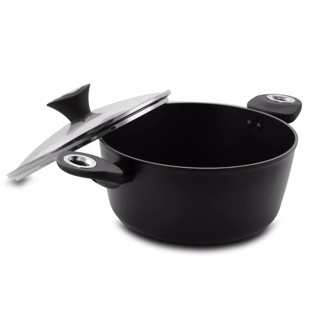 Discount ๐ Oster Allston 4.2 Qt. Round Aluminum Nonstick Dutch Oven In Gray With Glass Lid ๐ 5 Discount ๐ Oster Allston 4.2 Qt. Round Aluminum Nonstick Dutch Oven In Gray With Glass Lid ๐ - Image 5