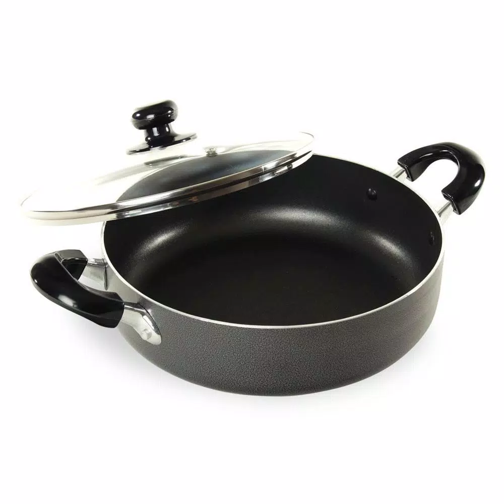 Brand new π Better Chef 14 In. Aluminum Nonstick Frying Pan In Gray With Glass Lid π 1 Brand new π Better Chef 14 In. Aluminum Nonstick Frying Pan In Gray With Glass Lid π