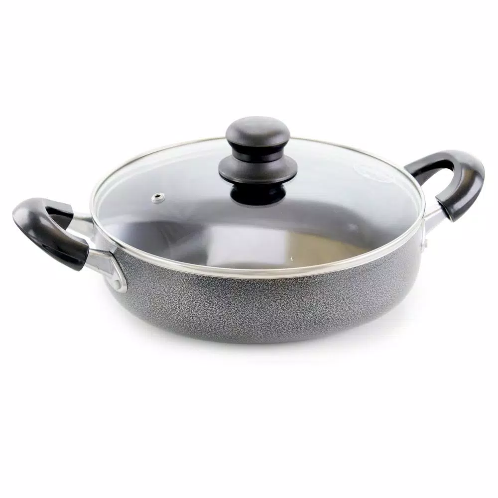 Brand new π Better Chef 14 In. Aluminum Nonstick Frying Pan In Gray With Glass Lid π 4 Brand new π Better Chef 14 In. Aluminum Nonstick Frying Pan In Gray With Glass Lid π - Image 4
